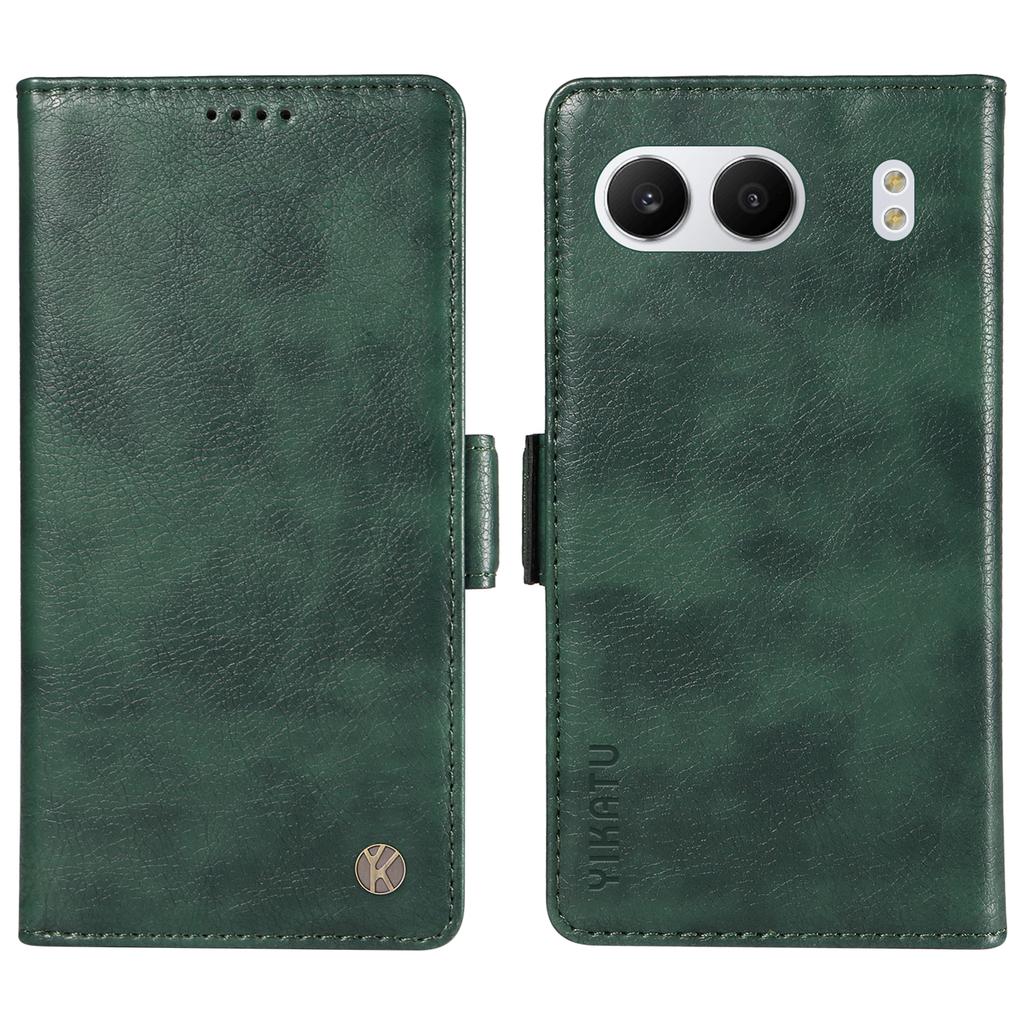YIKATU YK-007 For OnePlus Nord 4 Case Side Buckle PU Leather Phone Cover Litchi Texture