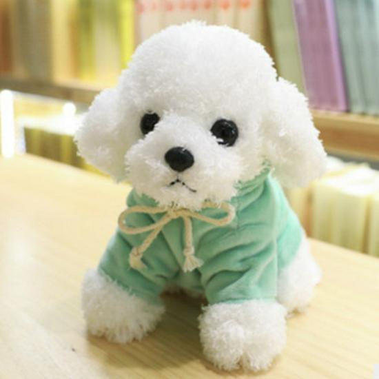 Curly Teddy Dog Plush Doll - Children's Birthday Gift Ragdoll Toy