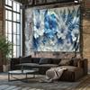 Blue Dreamy Floral Tapestry  Bedroom Wall Decor Hanging