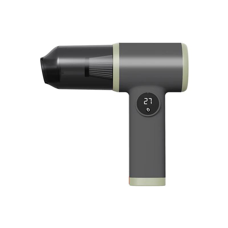 

2000mAh Portable Wireless Car Vacuum Cleaner Handhold Powerful Car Cleaner Quick Chargeable High Suction Power Low Noise Auto Vacuum Cleaner серый