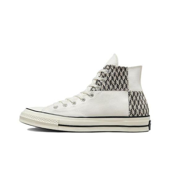

Converse Chuck 70 High Herringbone Patchwork A03279C Мужская обувь EU 35 чёрный/белый
