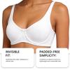 Zeriluna Nude Underwire Non-Padded Bra with Wide Straps - Comfortable, Skin-Friendly Push-Up Lingerie