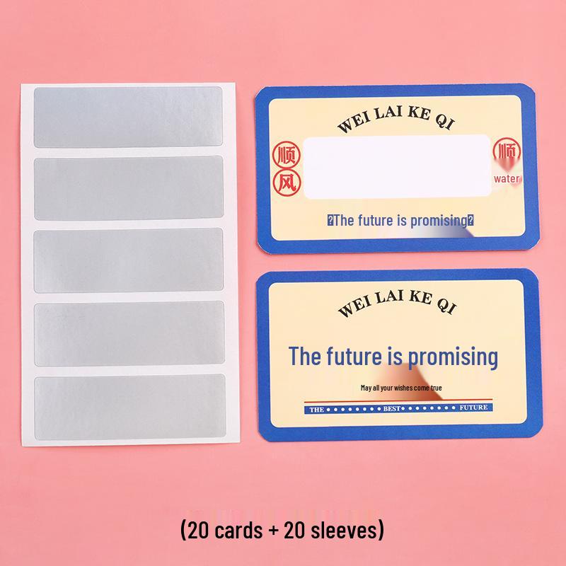 DIY Wish Come True Scratch Card - Student Reward & Homemade Lottery Sticker