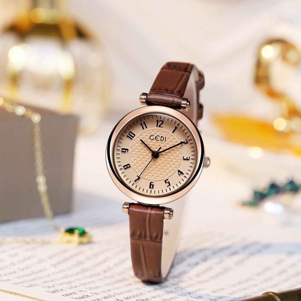 Vintage Style Ladies Watch With Water Resistant Quartz Movement For Gift Or Daily Wear