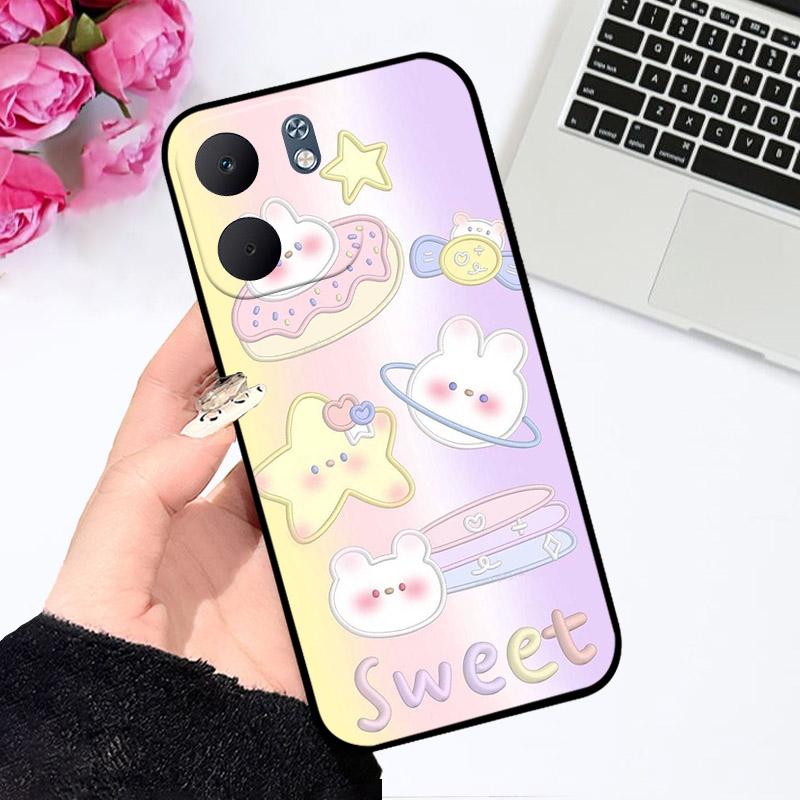 Для OPPO A5X 4G 5G A5 X Чохол Модний Милий Ударостійкий Силіконовий М'яка Задня Кришка Чохли для Телефону Для OPPOA5X CPH2725 TPU Coque Capa