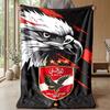 Al AhlyPrinted Flannel Blanket Cozy Skin-Friendly Warm Throw for Couch Bed Indoor Daily Use