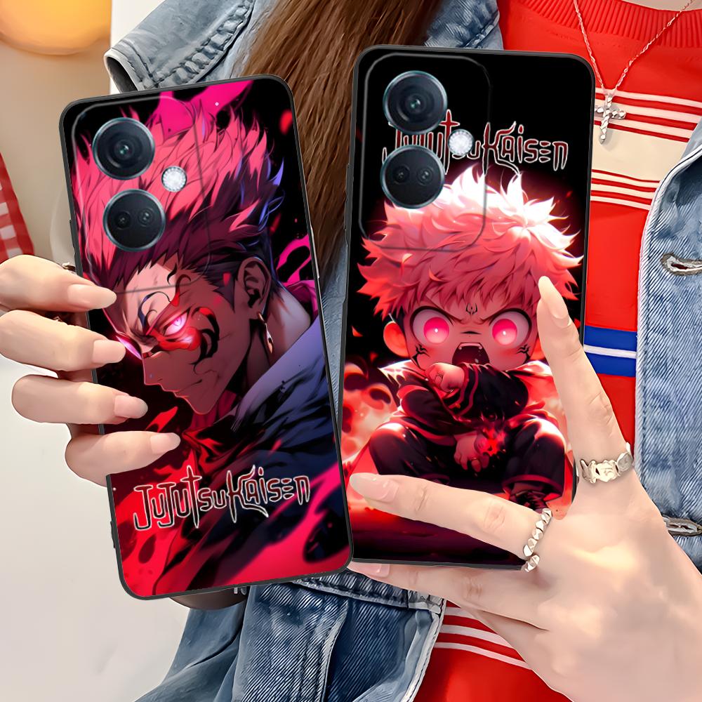 Jujutsu Kaisen Sukuna Mobile Phone Case for OPPO Reno 14 13 12 11 10 9 8 7 6 5 F T Pro 5G Colorful Printing Cover Cover Pretty