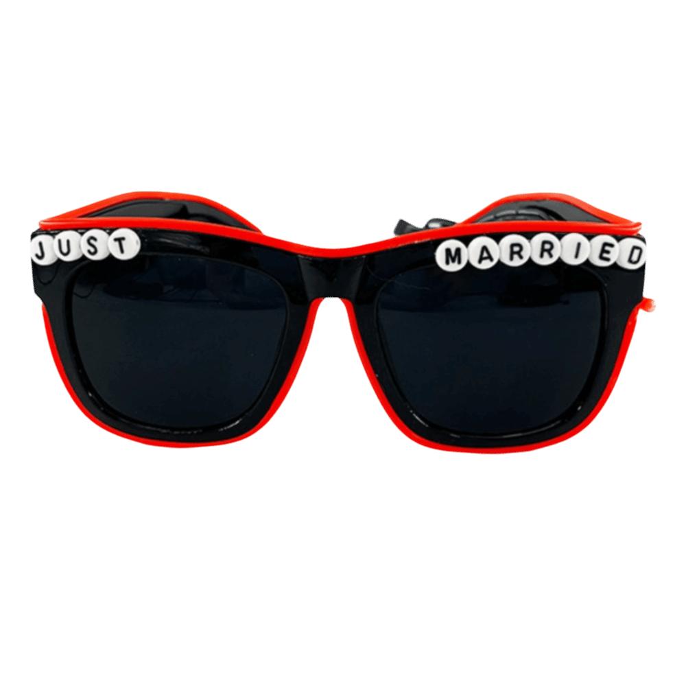 Lunettes LED Carrées Lunettes Cœur Lumineux Lunettes de Soleil Lumineuses Décoratives Fête