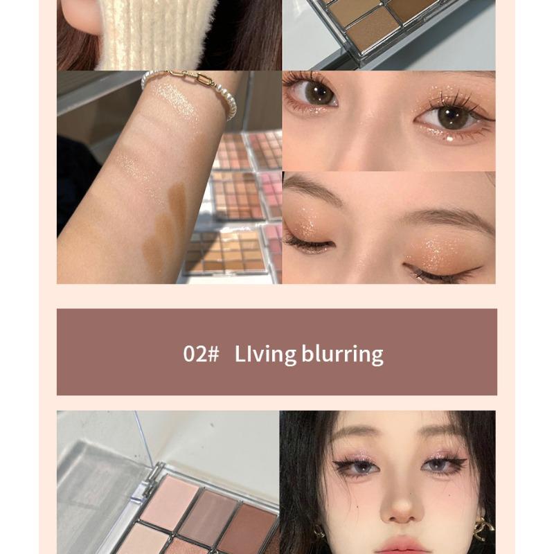 Color Eyeshadow Palette Matte Shimmer Low Saturation Earth Tone Daily Eye Makeup