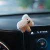 1pcs Plush Cute Koala Car Interior Decoration Auto Rearview Mirror Control Screen Decoration Sun Visor Card Clip Gift Brown/gray