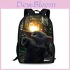 Mochila Infantil Mandalorian Com Estampa de Yoda Grogu Daypack de Nylon Para Escola e Viagem