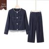 Xuexi Damen Elegantes Denim-Stil Herbst Freizeit Set