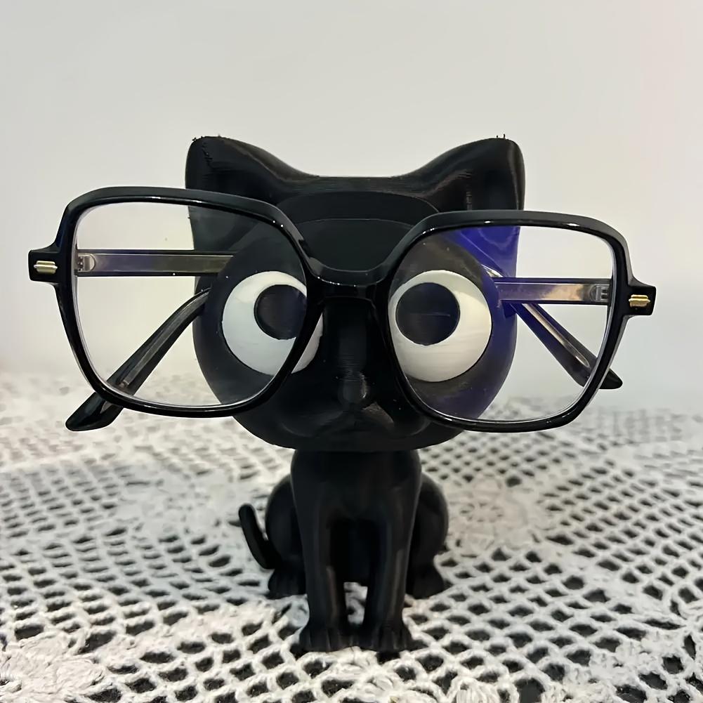 3D Printed Cat Glasses Holder - Cute Desktop Organizer, Perfect Holiday Gift for Desk & Home Decor. 