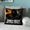 Herní povlak na polštář Pohovka Obývací pokoj Ložnice Čelo postele Polštář opěrky zad Čtvercový C-Call of D-Duty-s Black Ops 6 Polštář Doba spánku