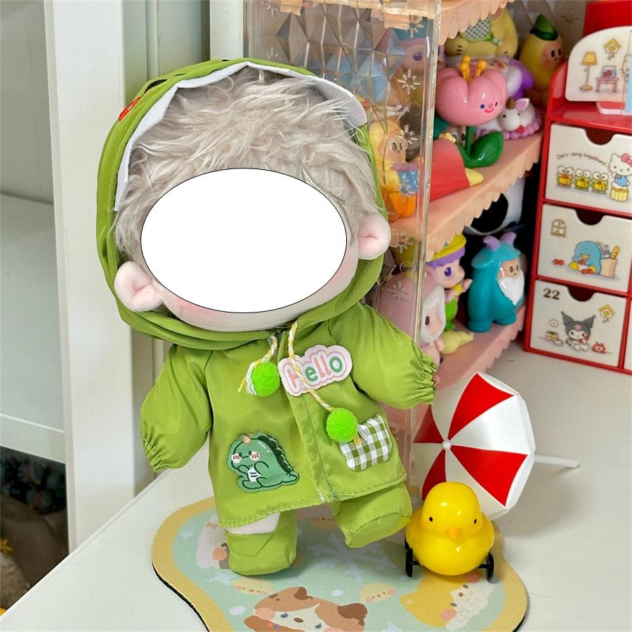 Raincoat Doll Clothes For 10Cm Cotton Dolls Sweater Dress Outfits For Plush Doll Toy Sets Accessories Idol Doll Dress Up Toy Sets