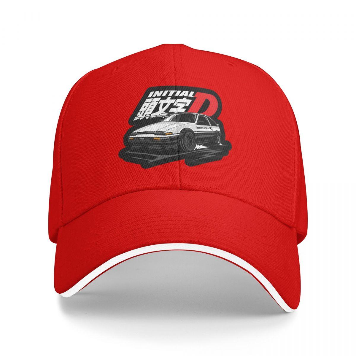 

Аниме Дрифт AE86 Initial D Бейсболки Snapback Кепки-бейсболки Дышащие Повседневные Кепки На Открытом Воздухе Унисекс One Size