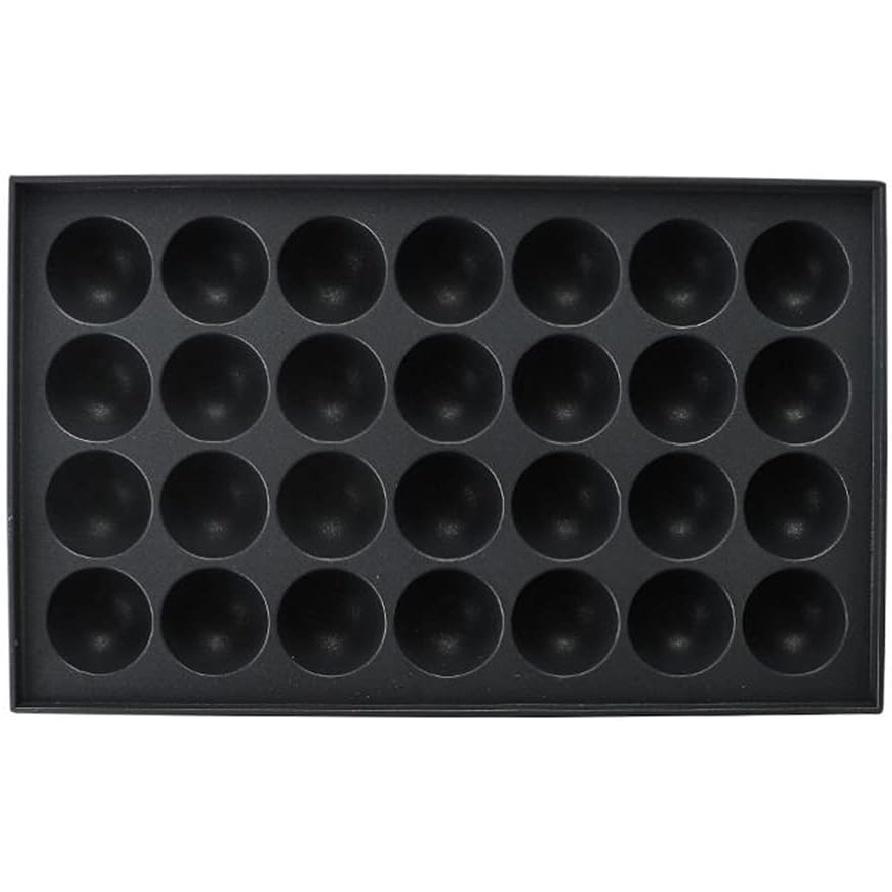 Zerodeko Takoyaki Pan, 28 Takoyaki Maker Baking Pan Japanese Octopus Meatball Grill Pan Egg Mold Tray Plate for Home Kitchen Cake Cooking Tool