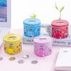 Cute Cartoon Piggy Bank With Iron Lock Metal Piggy Bank Cylinder Saving Box  Birthday Party