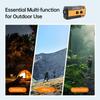 Hand Crank Emergency Radio Solar Crank Portable Outdoor Radio with USB Charging and SOS Alarm
