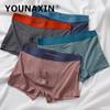 Big Size Men's Underwear Ice Silk Panties Boxer Briefs Underpants Boy Undies Undershorts Knickers L XL 2XL 3XL 4XL