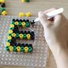 2Pcs Random Color Kids Craft Anti-Slip Tweezers for Perler Beads Pegboard