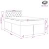 Box Spring Bed with Mattress Black 120 X 190 Cm Velvet