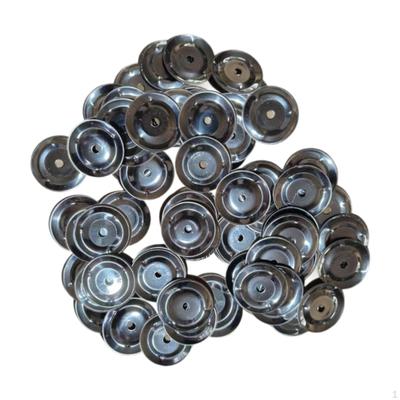 100 Pieces Cymbals 1.46 Inch Metal Black Replacement for Drum Hihat Kit Accessories Adults