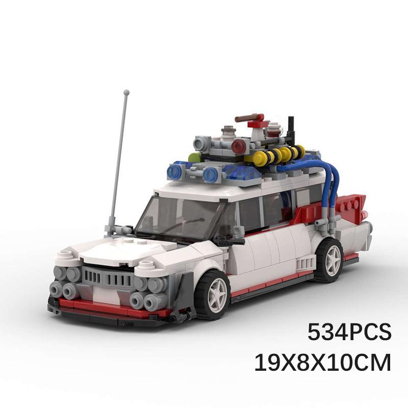 

Совместимый Lego MOC Охотники за привидениями Ecto-1 Машина Строительные блоки Обучающая игрушка