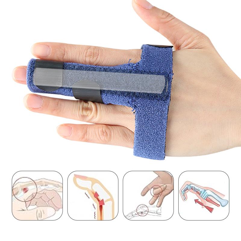 OK Polyester Cloth Finger Splint Bone Tendon Finger Sleeve Thumb Aluminum Plate Fixed Support Finger Guard Model 005