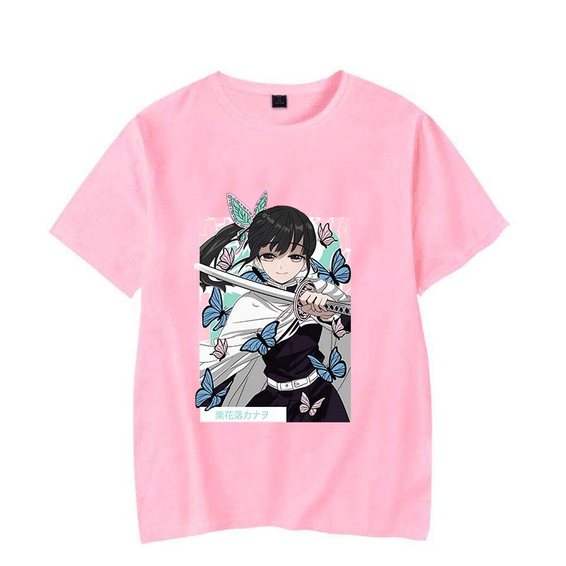 Hot Anime Tsuyuri Kanao Printing T Shirt Men/Women Tops Tees Summer Cool Personality Loose Short Sleeve