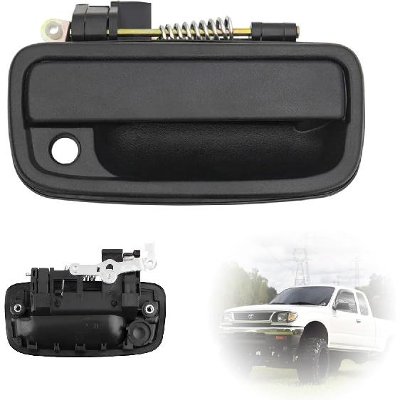 69220-35020 Exterior Front Driver Black Door Handle Replacement - Compatible with 1995-2004 Toyota Tacoma 1999 2000 2001 2002 2003 2004 1996 1997