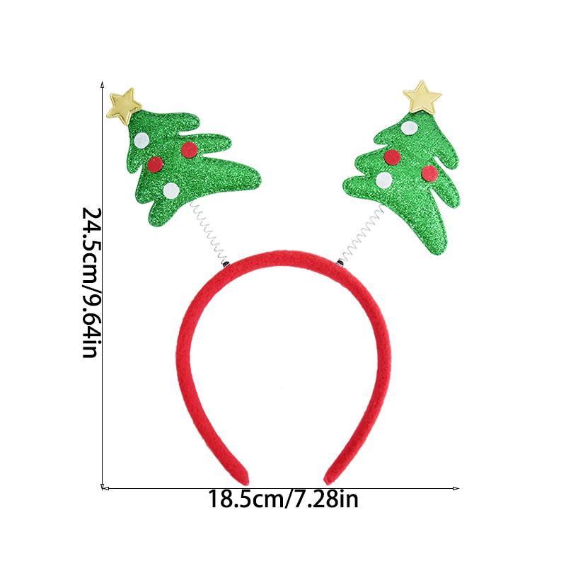 Fascia per capelli natalizia per bambini, adulti, Babbo Natale, alce, albero di Natale, accessori per capelli, accessori per foto, decorazioni natalizie, regali di Capodanno 2025