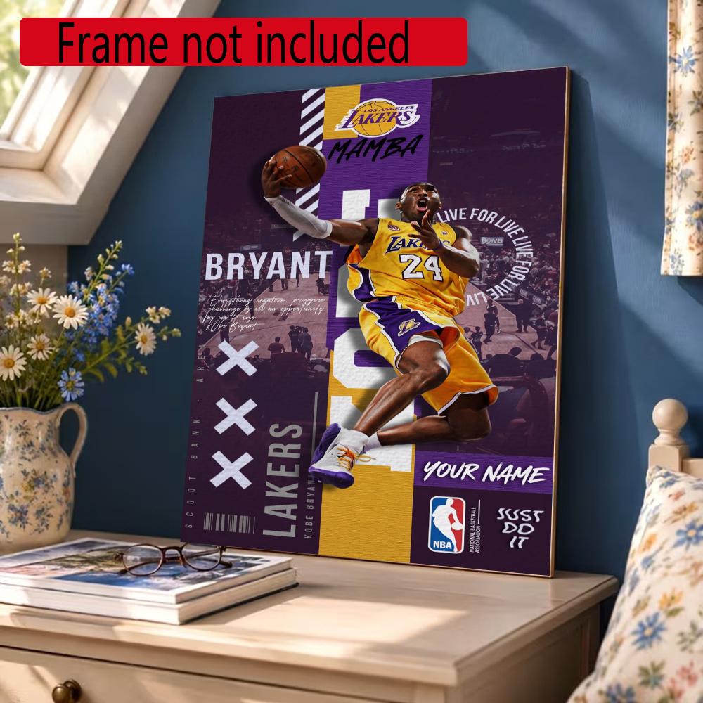 Kobe Personalized Name Diamond Paintings Mosaic Wall Round Diamond Art Painting Kits Embroidery Crystal Accessories Frameless