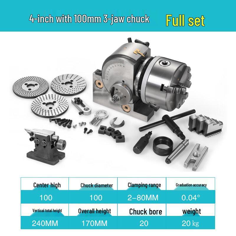 Aokewen 4-inch Milling Machine Dividing Head