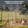 Galvanised Chicken Coop Hen House W/ Cover 5.7 X 2.8 X 2m