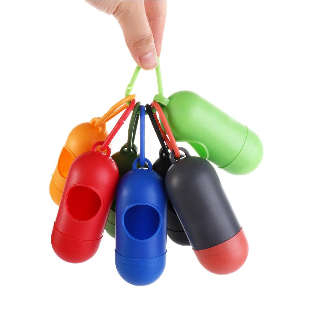 Clip Cat Puppy for Walking Travel Pet Waste Bag Holder Dog Poop Bags Dispenser Trash Sack Case Carrier Garbage Storag Box