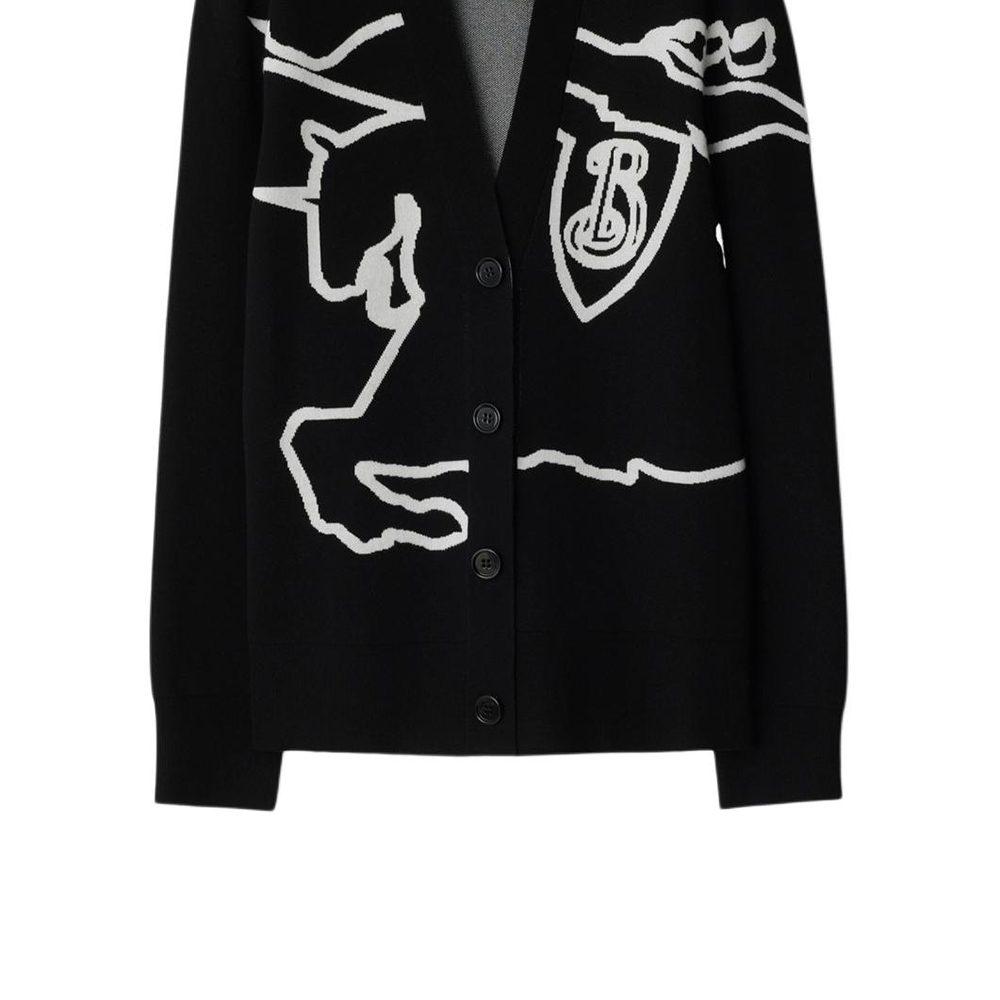 Burberry Equestrian Knight Cotton blend Cardigan 80951841
