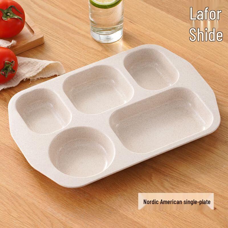 Melamine Deep Compartment Meal Plate Set