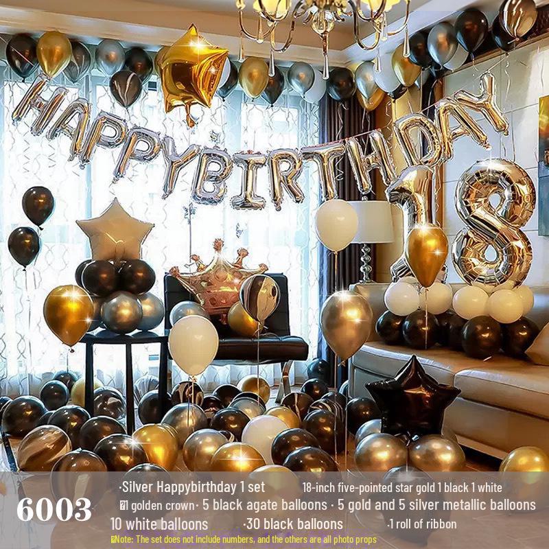 Set de baloane pentru ziua de naștere pentru adulți și copii - Decorațiuni cu desene animate