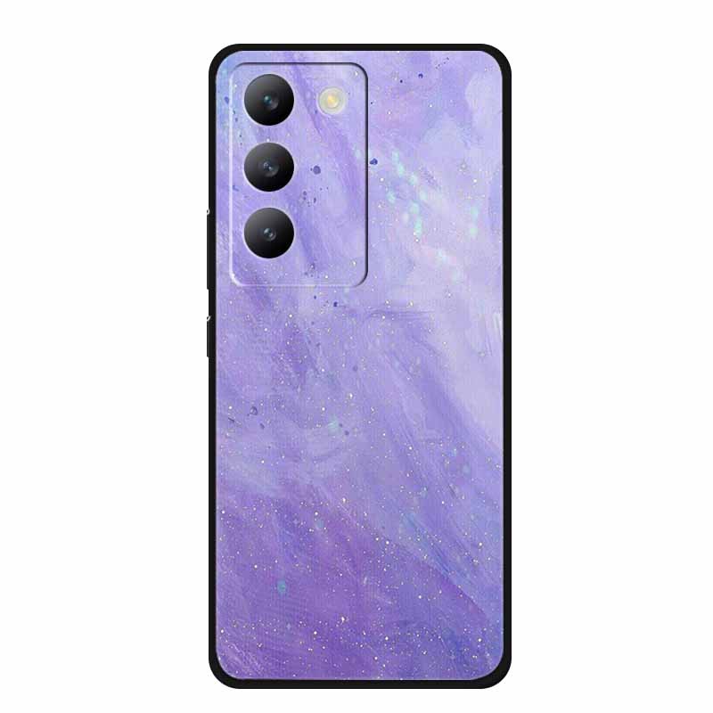 

Мягкий чехол из мрамора для Vivo V40 SE Роскошный защитный чехол из мягкого силикона для телефона Vivo V 40 SE Цветные Черные чехлы Para Capa Vivo V40 SE