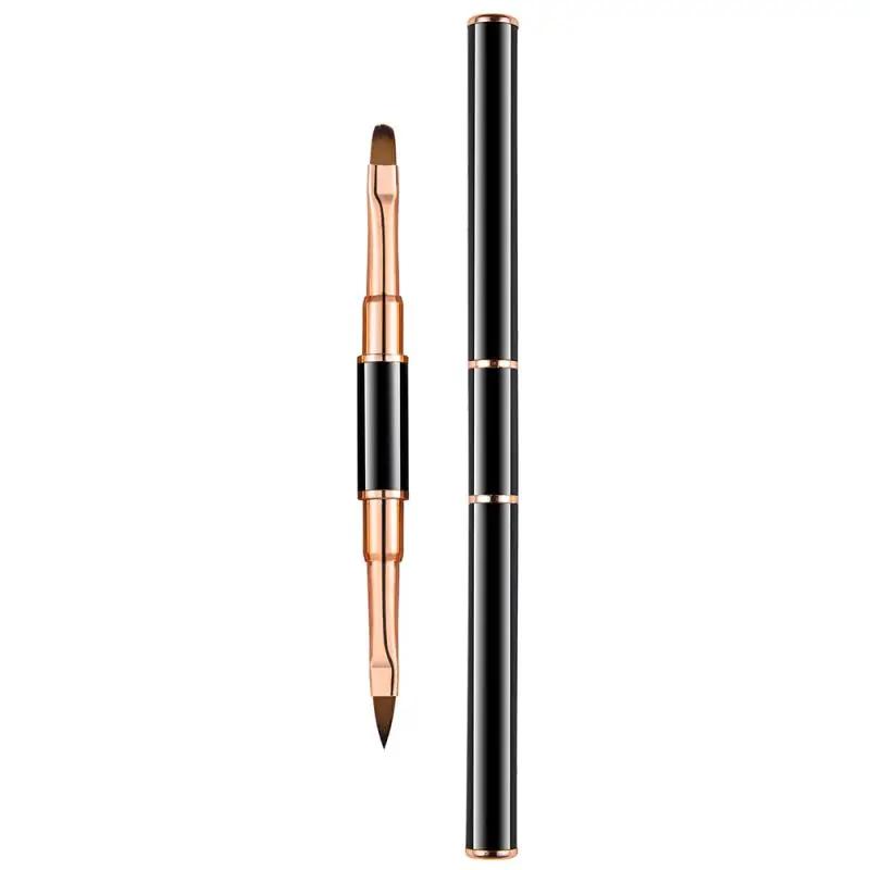 Black Nail Art Liner Brushes 5Sizes Painting Nail Design Pen /8/12/20/25mm Drawing Tool for Long Lines Thin Details Manicure Pen