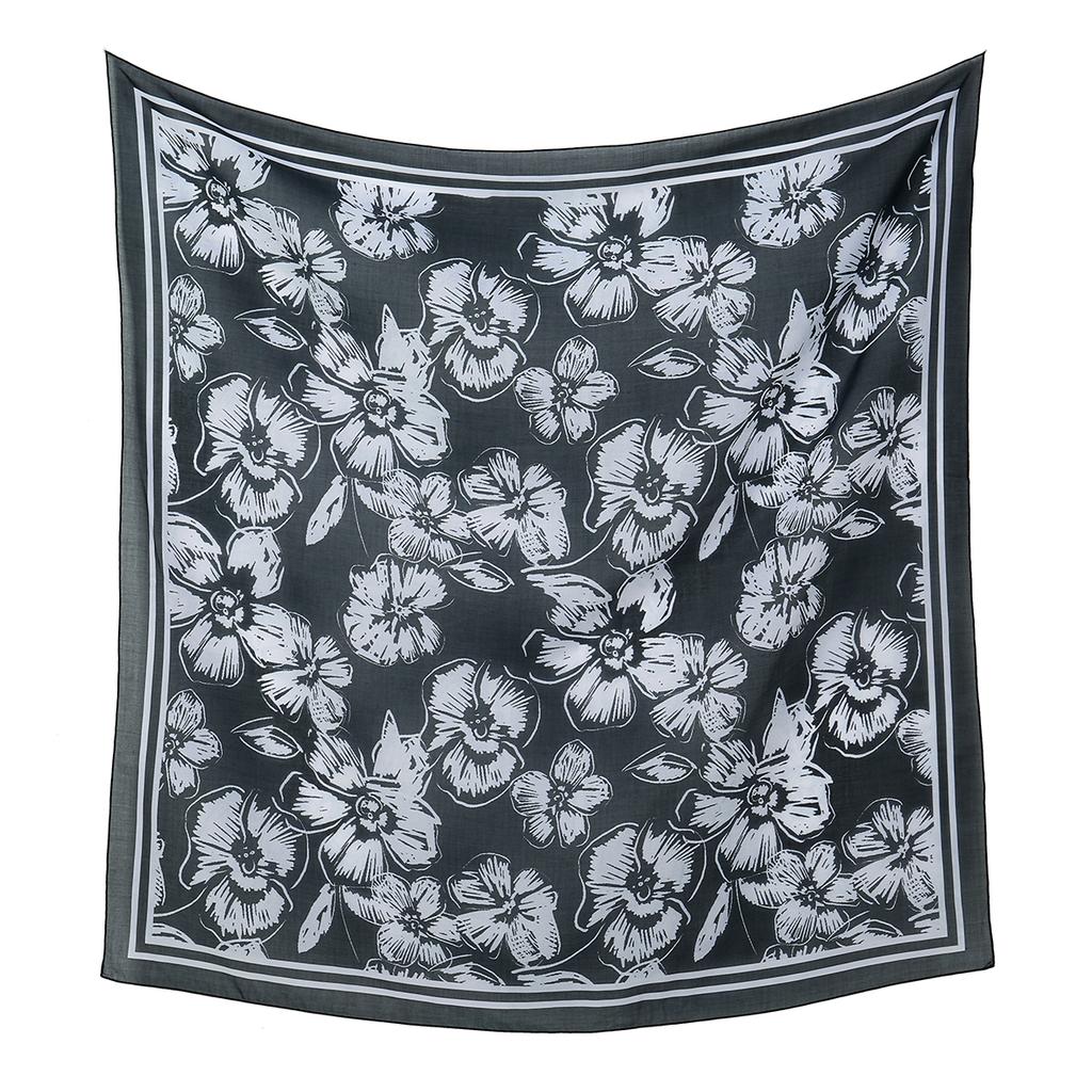 Neuer floral bedruckter 110 Quadratischer Schal Damen Muslimische Hijabs Schal Halstuch Halstuch Schals Kopftuch Bandanas Stirnband Stirnbänder