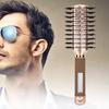 Double Sided Nylon Anti Static Hairdressing Comb Handheld Bristles Hair Styling Comb Gold