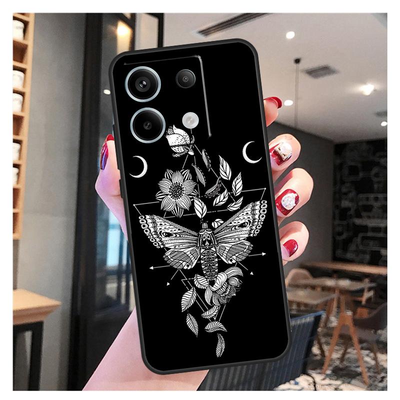 Occult Witchcraft Moon Gothic Witch Case For Xiaomi Redmi Note 11 9 10 12 13 Pro Plus 12S 11S 10S 9S Redmi 12 10C 12C 13C Cover