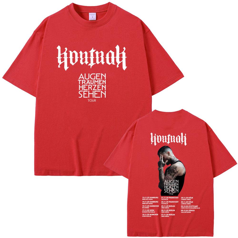 

Rapper Kontra K Augen Traumen Herzen Sehen Tour Tshirts Men Women Hip Hop Fashion Pop Music T Shirts Male Oversized Streetwear S