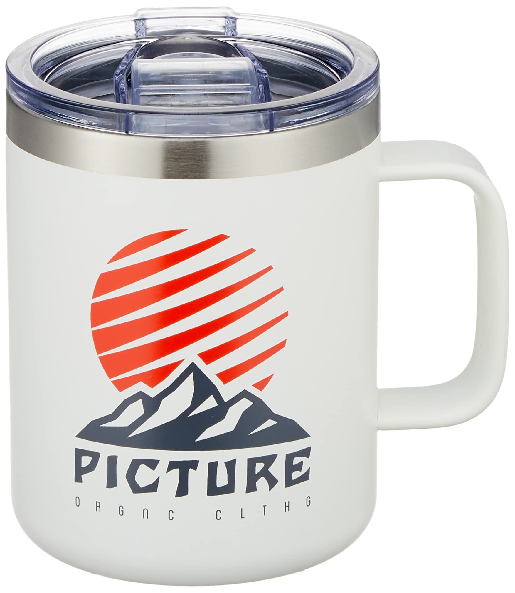 

Stainless Steel Mug with TIMO INSULATED Outdoor Camping White [Picture] (Insulated, 400ml, Lid) [ACC124P / CUP] белый