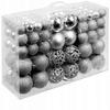 Bombki Choinkowe 6/4/3Cm 100Szt Zestaw Srebrny Premium