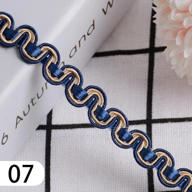 15 Meter Curtain Fringe Lace Edge 1.2cm Width Tassel Lace Trim Ribbon For Sewing Sofa Pillow Home Upholstery DIY Accessories