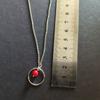Silver Necklace with Coral, Product Weight 2.85 G (2145622)