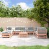 Vidaxl 9-Cz. Garden Furniture Set, Solid Larch Wood